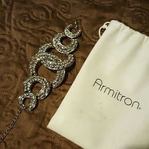 Antique rhinestone bracelet